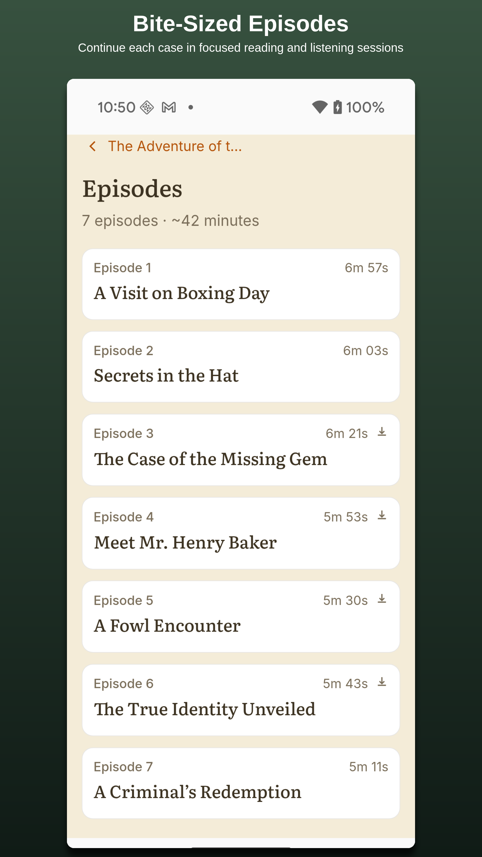Episode list